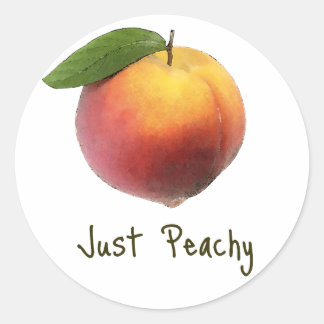 Adesivo Redondo Apenas Peachy