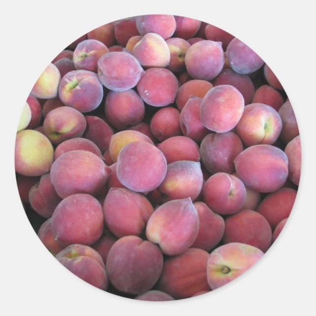 Adesivo Redondo Apenas Peachy (Frente)