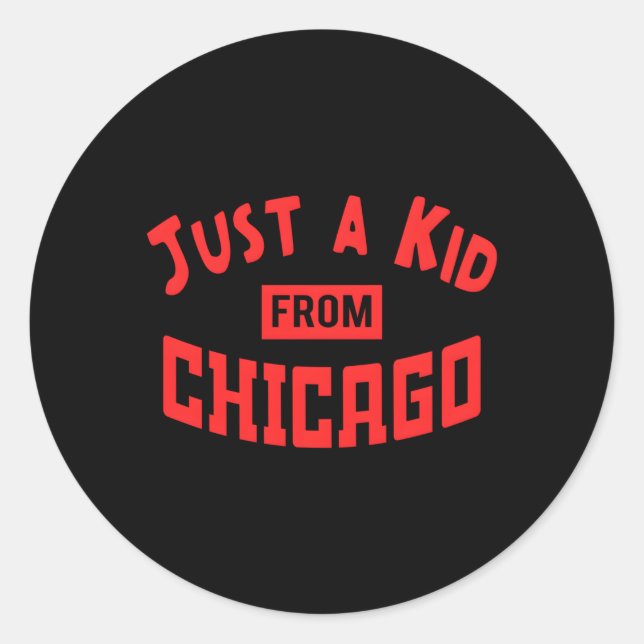 Adesivo Redondo Apenas Um De Chicago (Frente)