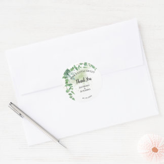 Adesivo Redondo Apenas um doceTratar Eucalyptus WeddingFavor