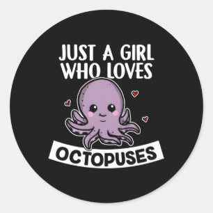 Adesivo Redondo Apenas Um Octopusa Octopus Lula