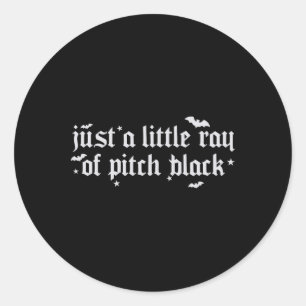 Adesivo Redondo Apenas Um Pequeno Raio De Breve Black Halloween Sp