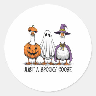 Adesivo Redondo Apenas Um Pumpkin De Bruxa Fantasma Do Halloween
