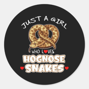 Adesivo Redondo Apenas Um Que Adora Cobras De Hognose