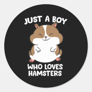 Adesivo Redondo Apenas Um Quem Ama Hamsters