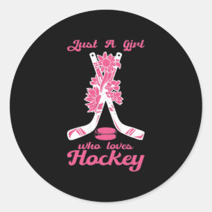 Adesivo Redondo Apenas Uma Menina Que Adora O Esporte De Pau De H