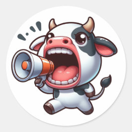 Adesivo Redondo Apenas Vaca