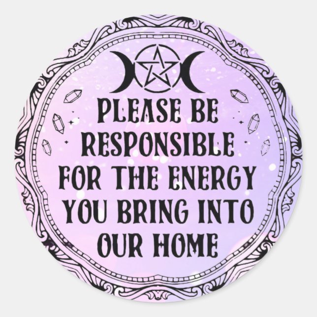 Adesivo Redondo Apenas Vibes Positivas (Frente)