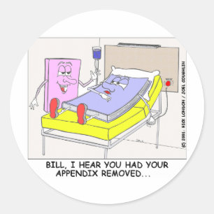 Adesivo Redondo Apêndice do Livro Saindo Dons e Camisetas Engraçad