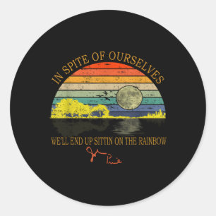 Adesivo Redondo Apesar De Nós Mesmos Vamos Acabar Sentindo O Arco-