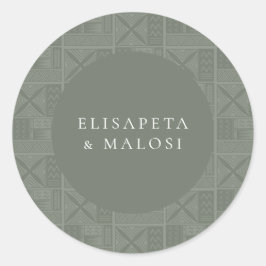 Adesivo Redondo Apia Wedding