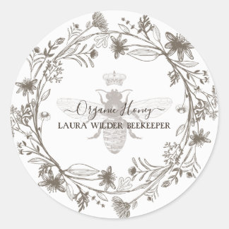 Adesivo Redondo Apiário de Abelhas