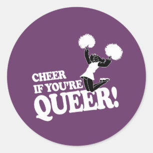 ADESIVO REDONDO APLAUDA SE VOCÊ É LGBTQ+