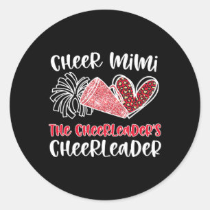 Adesivo Redondo Aplaudir Mimi Cheerleader Mimi Avó De Uma Cheerlea
