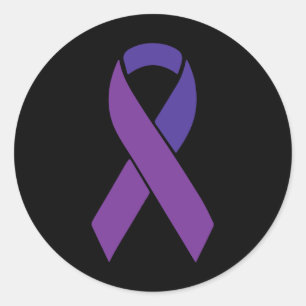 Adesivo Redondo Apoiante da Consciência da Heimerheimer Roxo Sur
