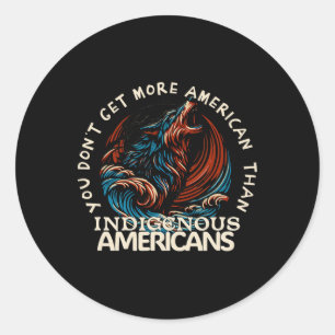Adesivo Redondo Apoiar Nativos Americanos