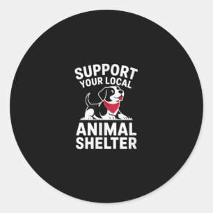 Adesivo Redondo Apoiar O Seu Advogado Local De Proteção Animal