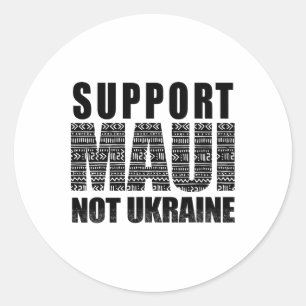 Adesivo Redondo Apoie Maui Não a Ucrânia 1 