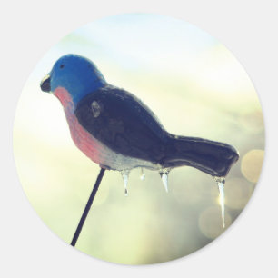 Adesivo Redondo Após A Tempestade Winter Nature