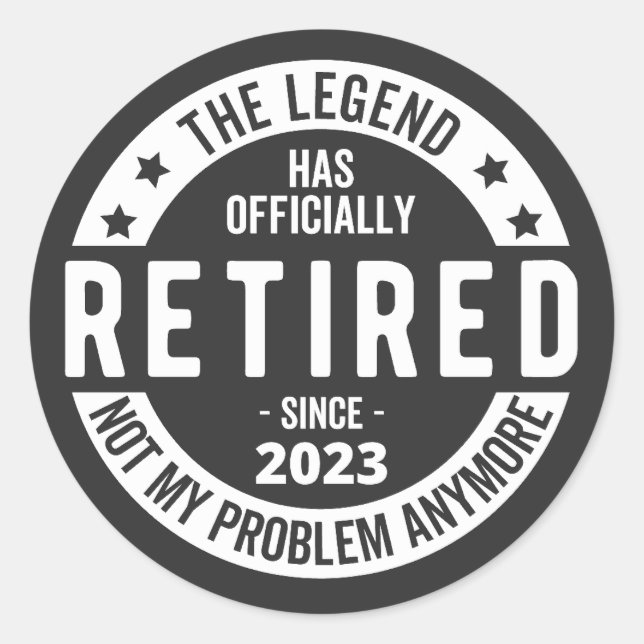 Adesivo Redondo aposentado 2023 (Frente)