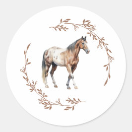 Adesivo Redondo Appaloosa Horse Sticker