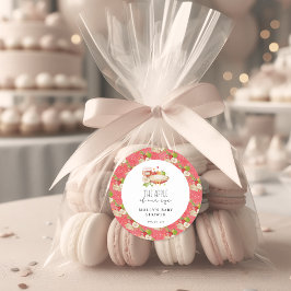 Adesivo Redondo Apple of Our Eye Chá de fraldas Paper