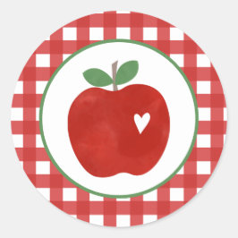 Adesivo Redondo Apple of our Eye First aniversário Paper Plates