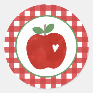 Adesivo Redondo Apple of our Eye First aniversário Paper Plates