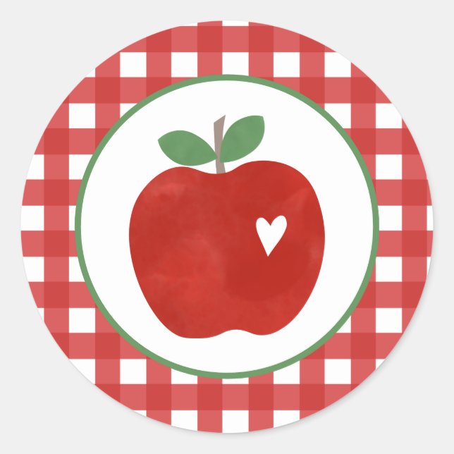 Adesivo Redondo Apple of our Eye First aniversário Paper Plates (Frente)