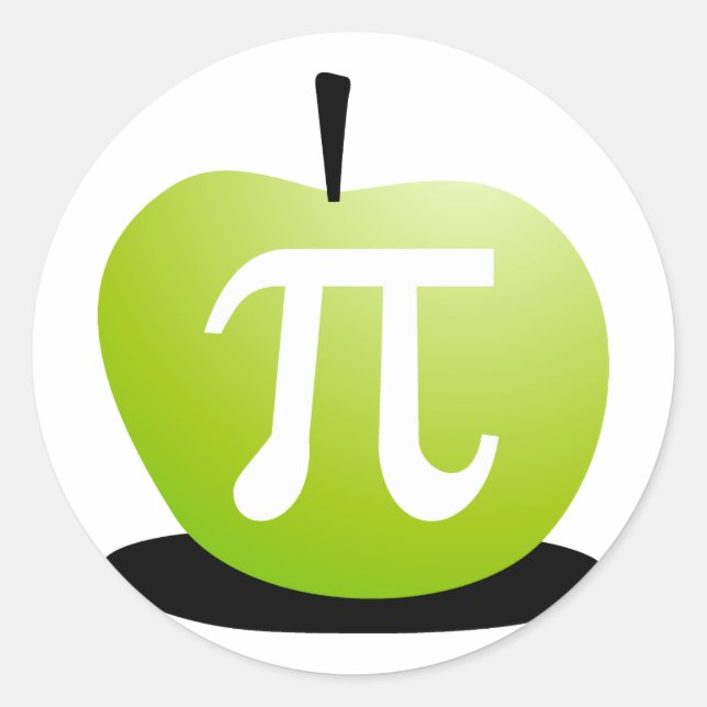 Adesivo Redondo Apple Pi (Frente)