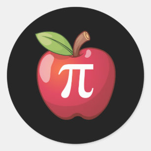 Adesivo Redondo Apple Pi - Matemática dos Professores de Matemátic