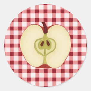Adesivo Redondo Apple Sticker