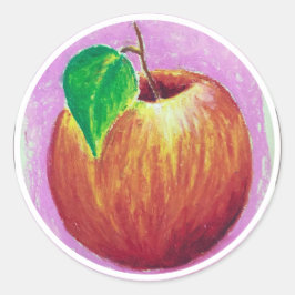 Adesivo Redondo Apple Stickers 1