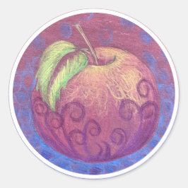 Adesivo Redondo Apple Stickers 5