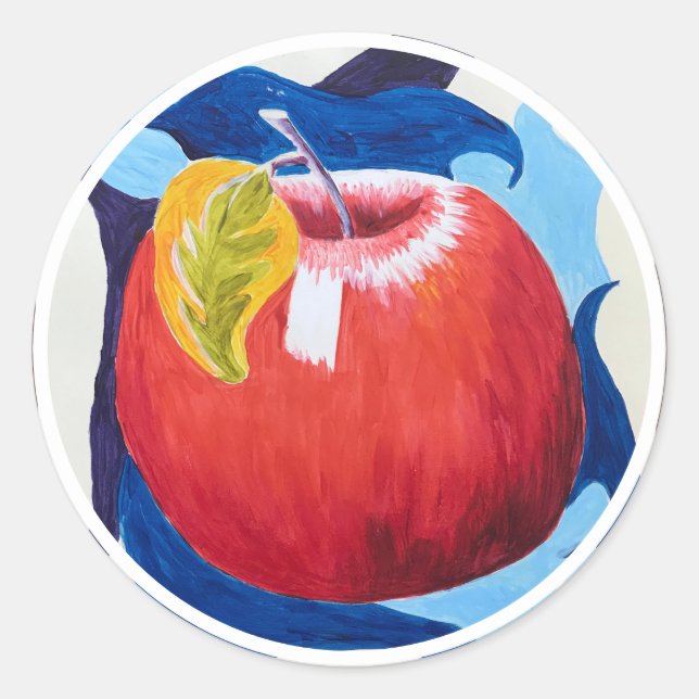 Adesivo Redondo Apple Stickers 6 (Frente)