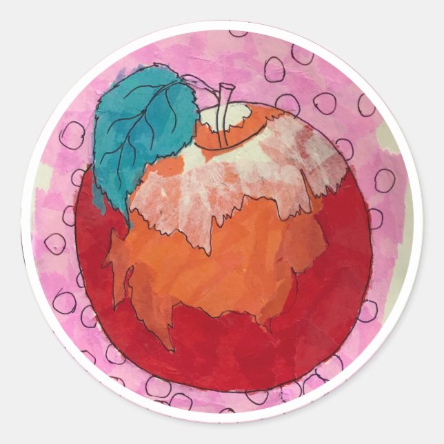 Adesivo Redondo Apple Stickers 7 (Frente)