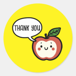 Adesivo Redondo Apple Talk