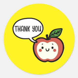 Adesivo Redondo Apple Talk