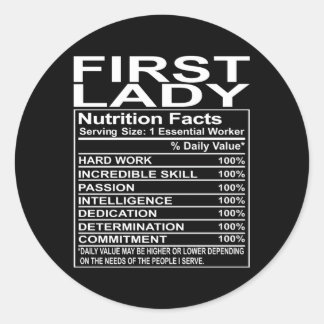 Adesivo Redondo Apreciação da Primeira Dama Igreja