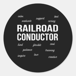 Adesivo Redondo Apreciação do Condutor Ferroviário