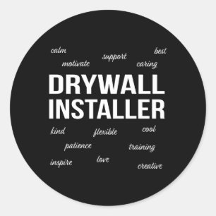 Adesivo Redondo Apreciação do Instalador do Drywall