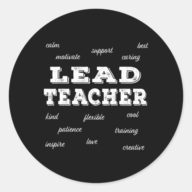 Adesivo Redondo Apreciação do Professor Principal (Frente)