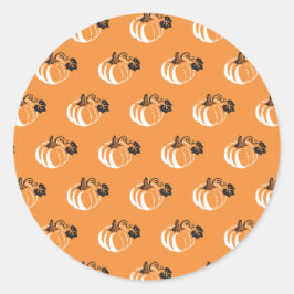 Adesivo Redondo Apreciação do Pumpkin Patch: Pumpkin Encantado