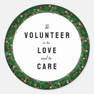 Adesivo Redondo Apreciação do Voluntário