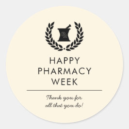 Adesivo Redondo Apreciação Técnica do Farmacêutico Personalizado