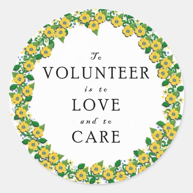 Adesivo Redondo Apreciação Voluntária (Frente)