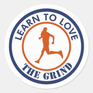 Adesivo Redondo Aprenda A Amar A Corrida