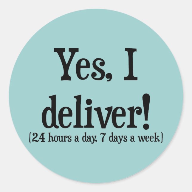 Adesivo Redondo Apresenta para parteiras e OBs (Frente)