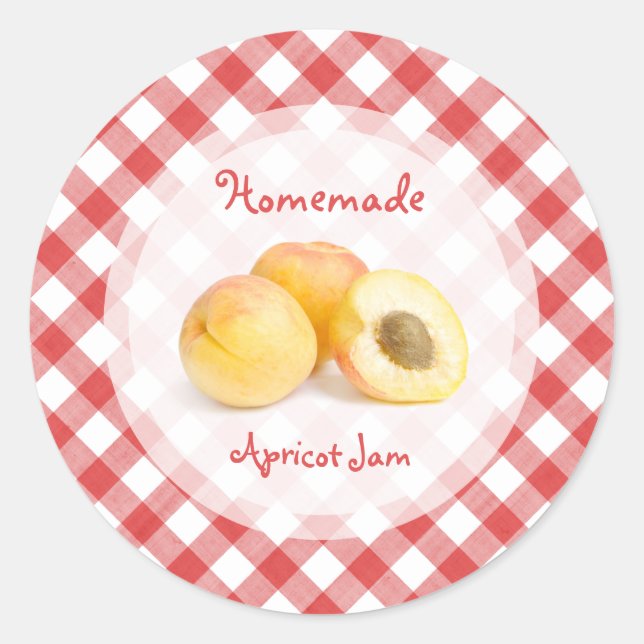 Adesivo Redondo Apricot Jam sticker (Frente)