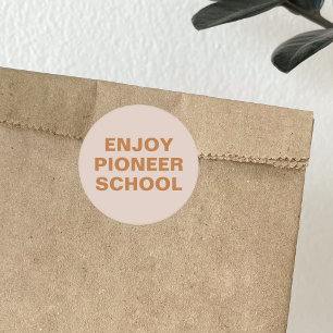 Adesivo Redondo Aproveite a escola Pioneer